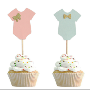 Pink Cake Topper Baby Gift | Cupcake Accessories